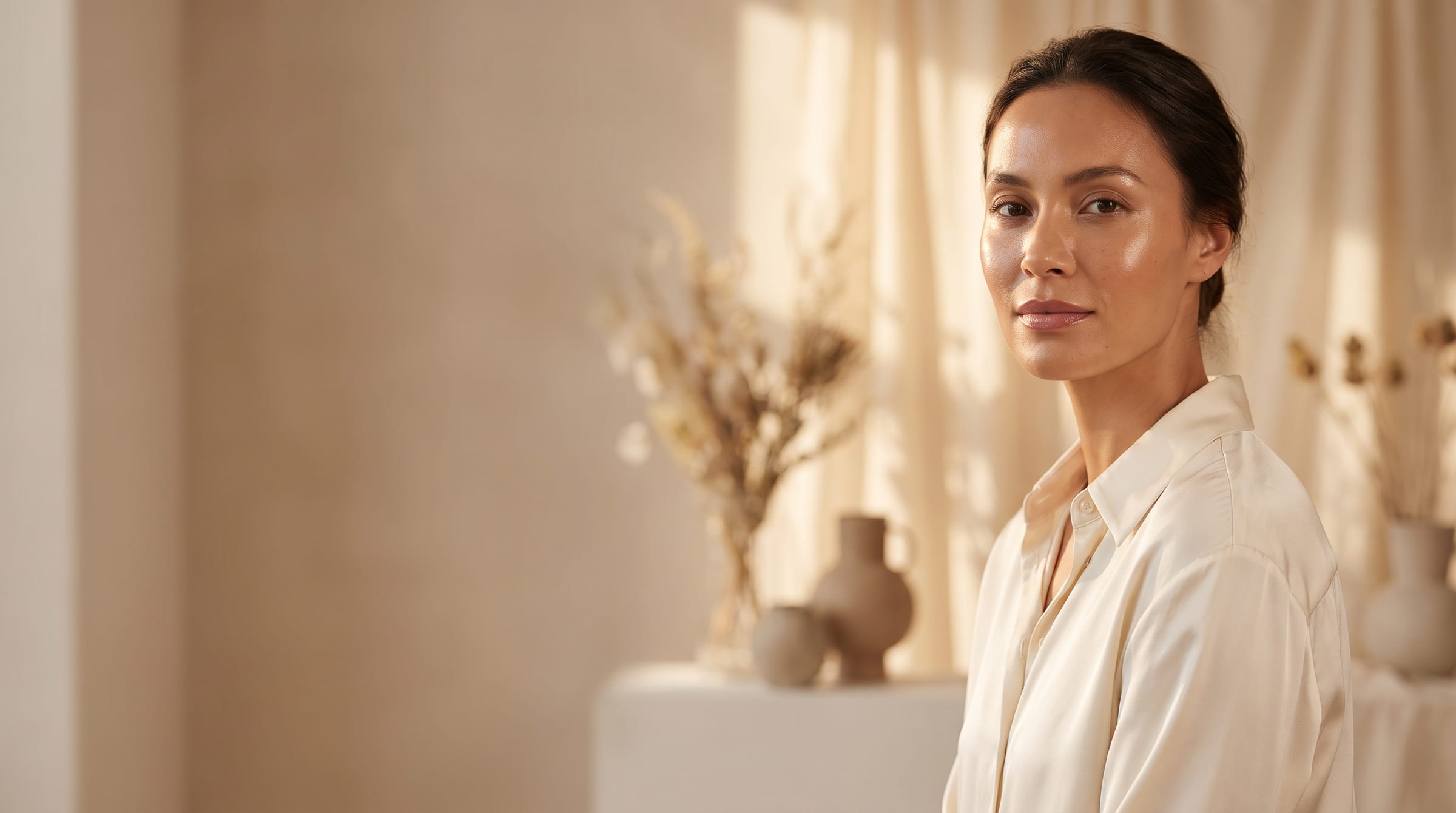 The serene, light-filled interior of The Beauty Bar Wembley